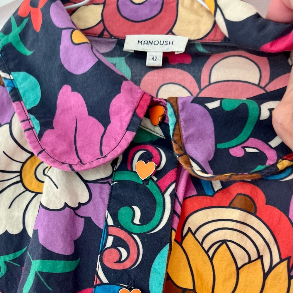 Manoush Floral Button-Up Shirt
